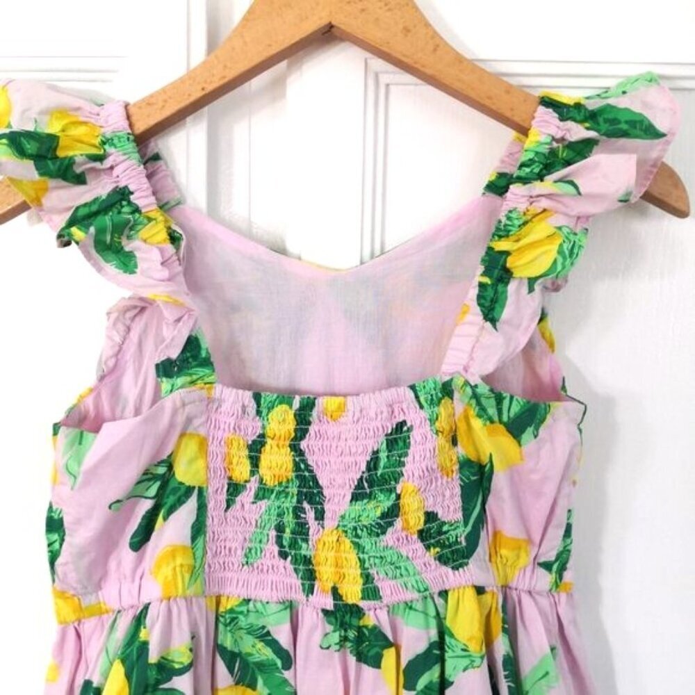 Crew Cuts Girls' Lemon Dress And Sleeveless Tie-front Button-up Top Set- 2 Piece - Picture 6 of 11
